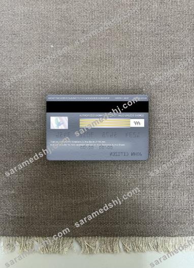 Romania Alpha Bank visa electron card photolook back